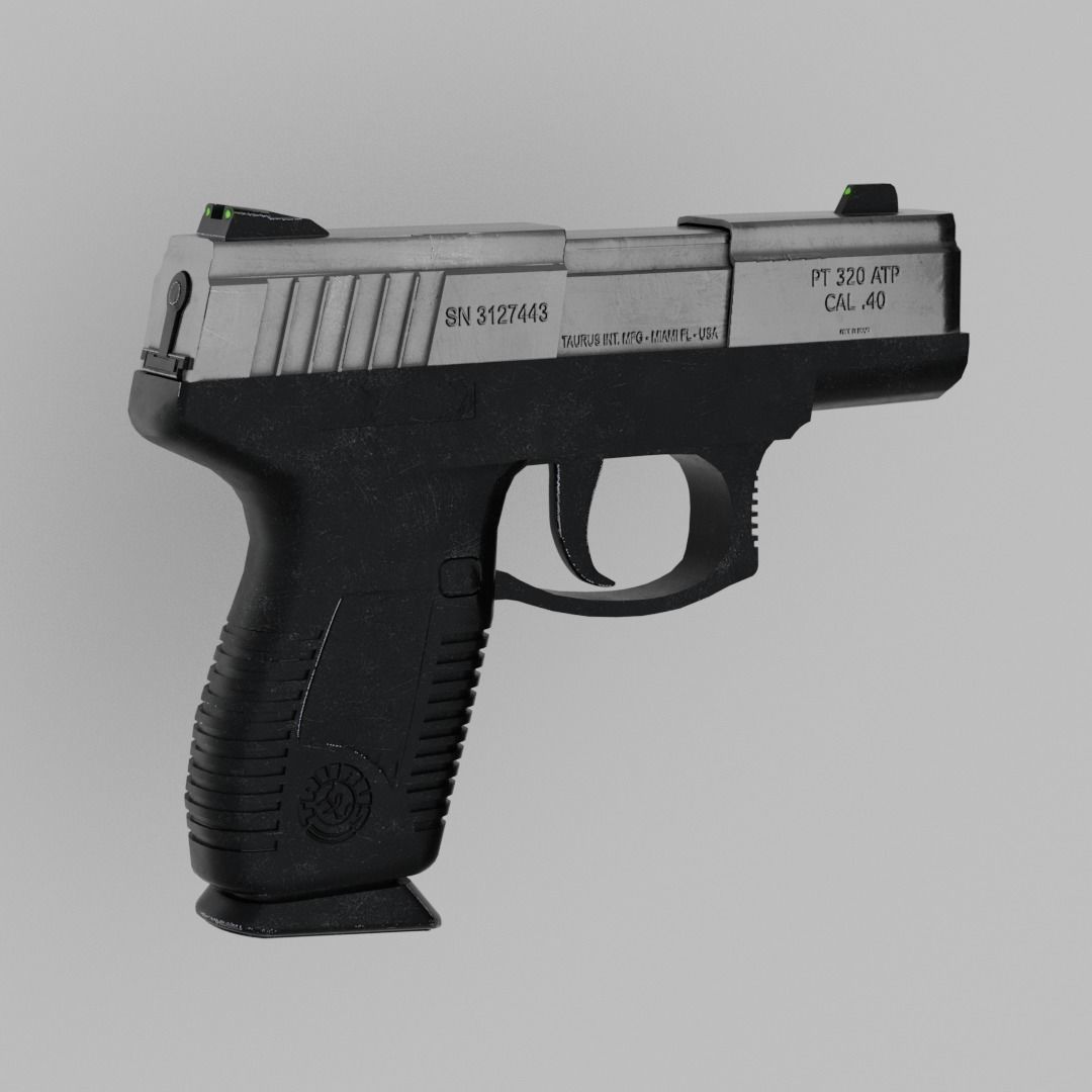 Taurus pt 320 Pistol 3D model 3D model_2