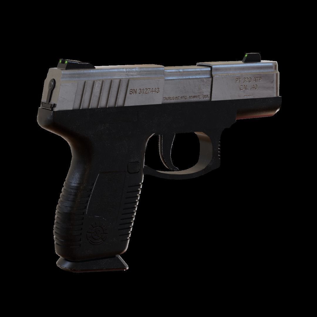 Taurus pt 320 Pistol 3D model 3D model_3