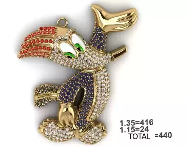 HIPHOP 3D wax resine projet model WOODY PENDANT