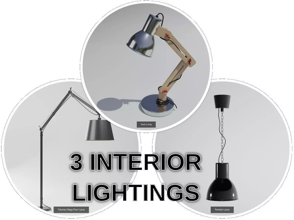 Interior Lightings 3D Model Collection_0
