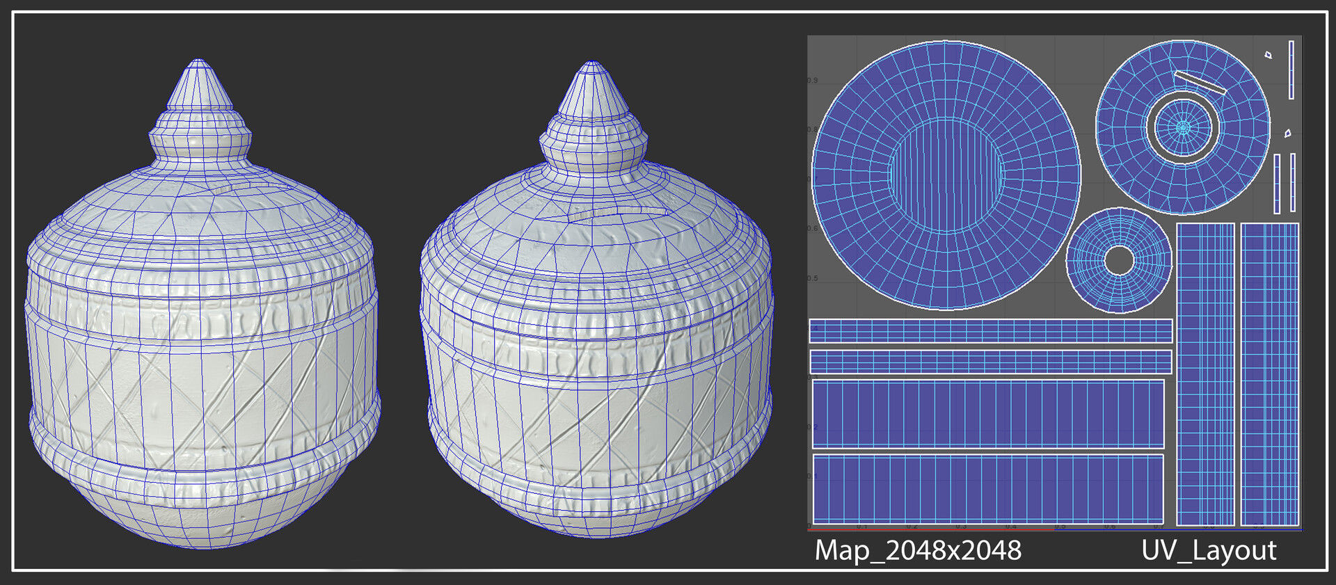 Indian traditional Clay Coin Bank low poly game ready asset Low-poly 3D model_3