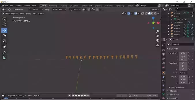 Ice cream CONES pack of 20 Small