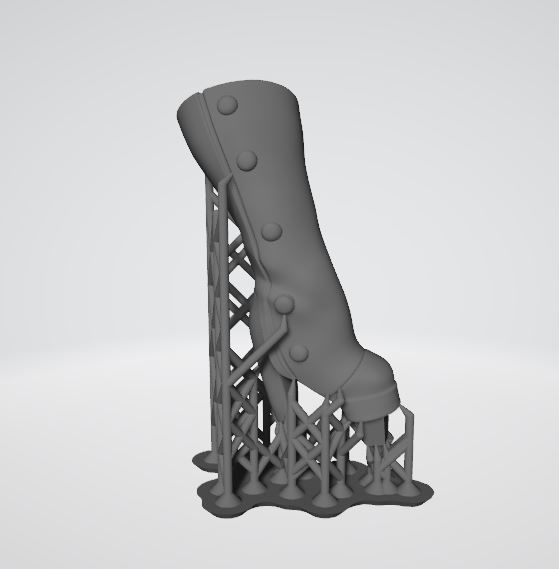 Harley QuinnSteampunk Pinup 3D print model_35