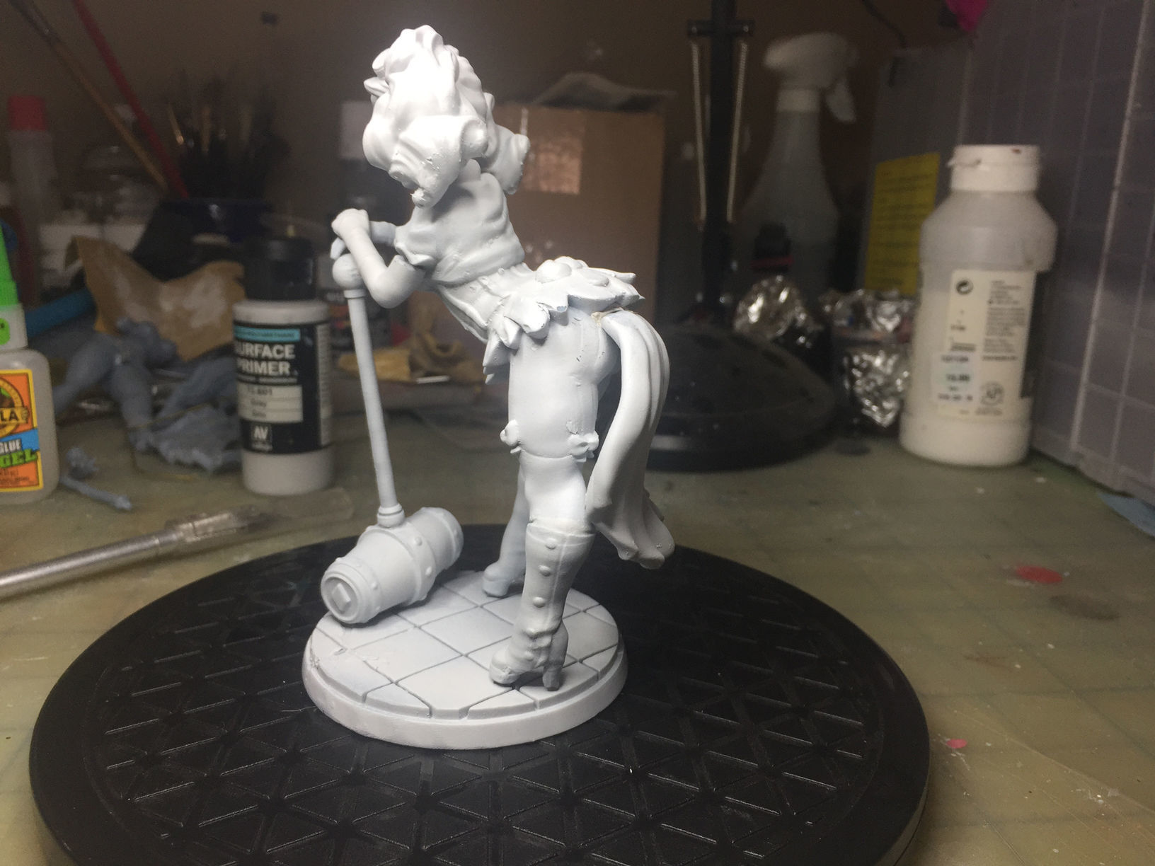 Harley QuinnSteampunk Pinup 3D print model_43