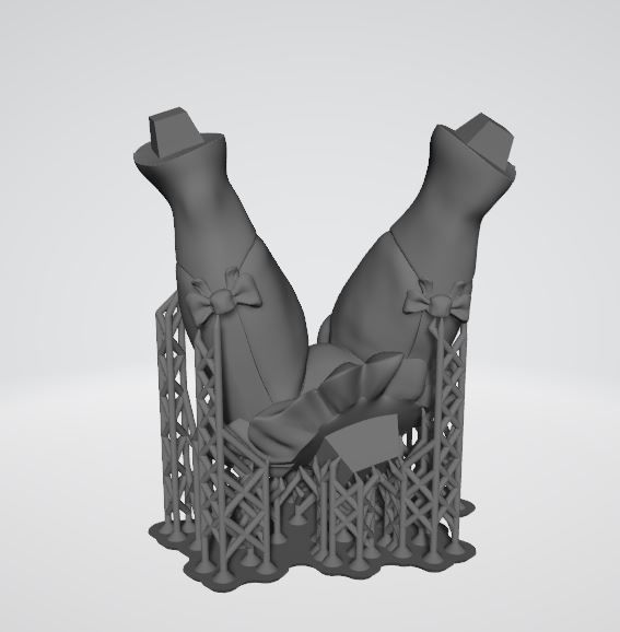 Harley QuinnSteampunk Pinup 3D print model_31