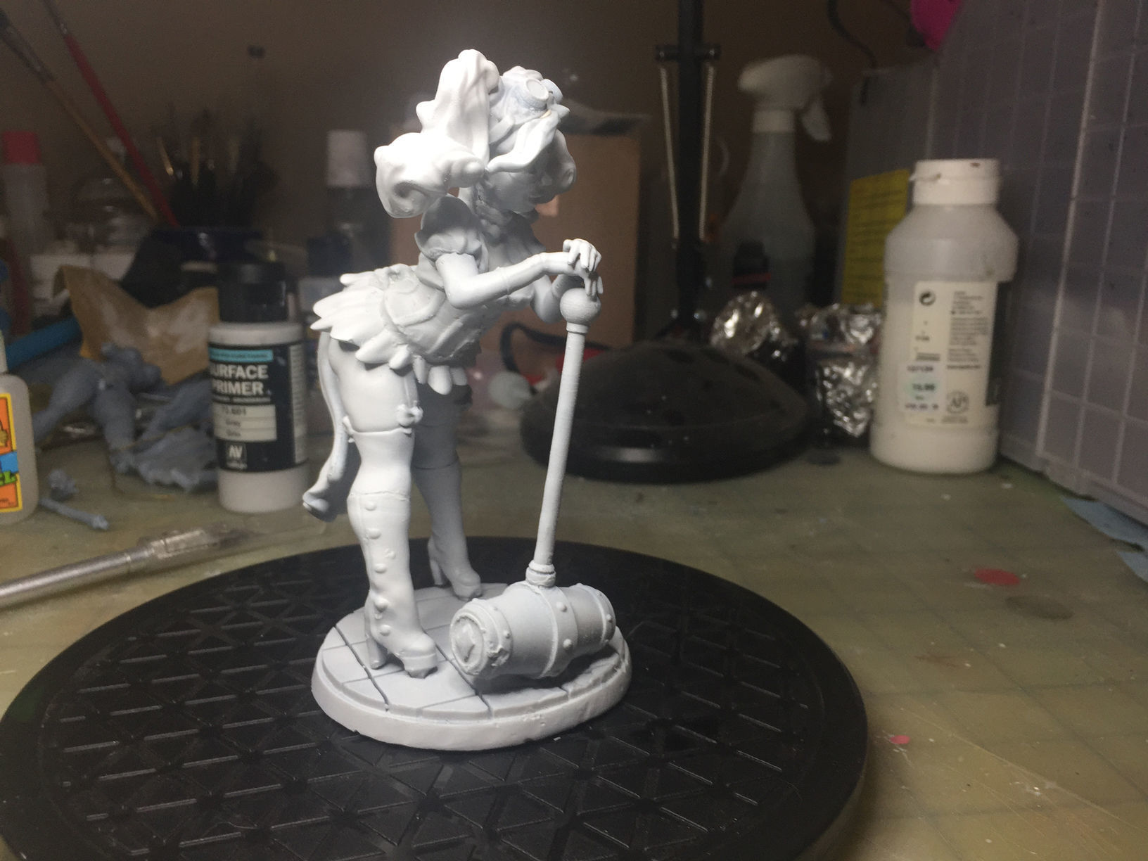 Harley QuinnSteampunk Pinup 3D print model_45