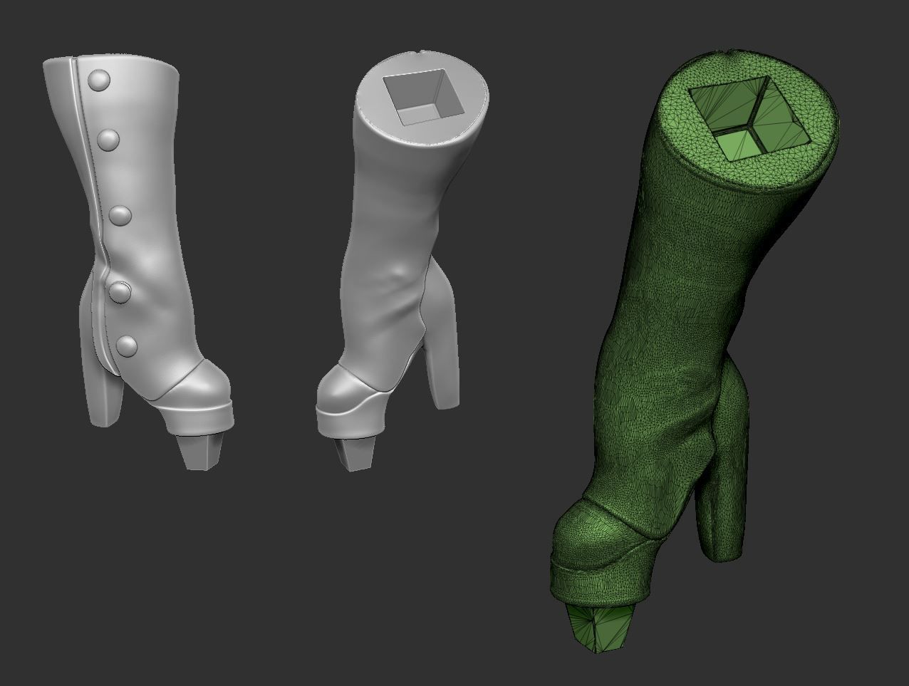 Harley QuinnSteampunk Pinup 3D print model_19