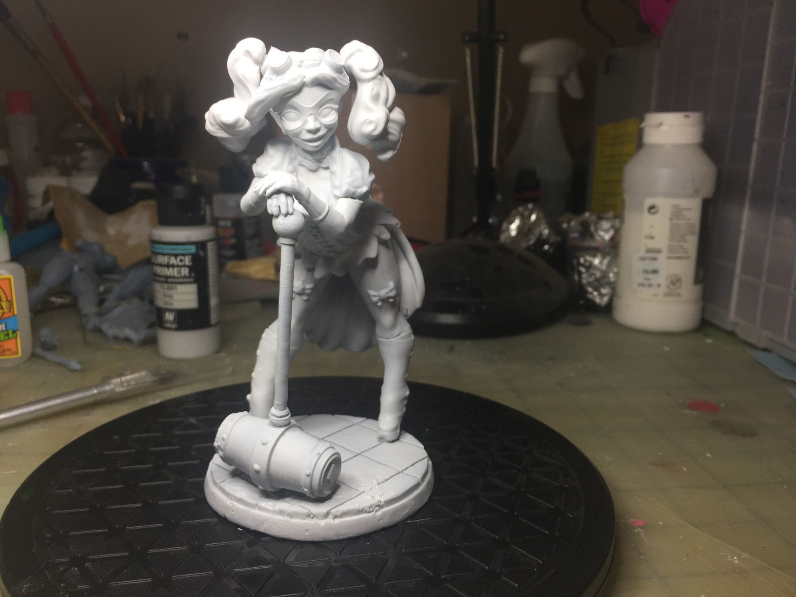 Harley QuinnSteampunk Pinup 3D print model_46