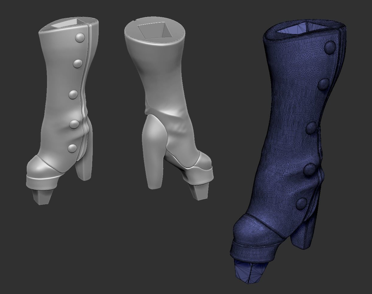 Harley QuinnSteampunk Pinup 3D print model_18