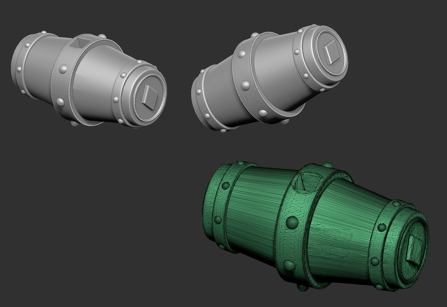 Harley QuinnSteampunk Pinup 3D print model_21