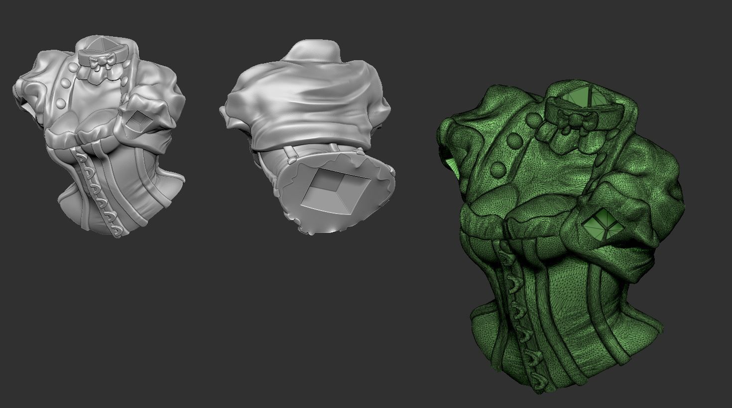 Harley QuinnSteampunk Pinup 3D print model_14