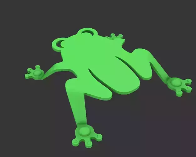 Jumpy Frog 3D print model