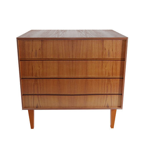 Furniture - Chest of drawers Wall unit 02 Low-poly 3D model