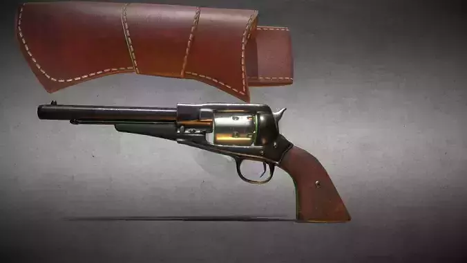 Vintage Revolver and Holster