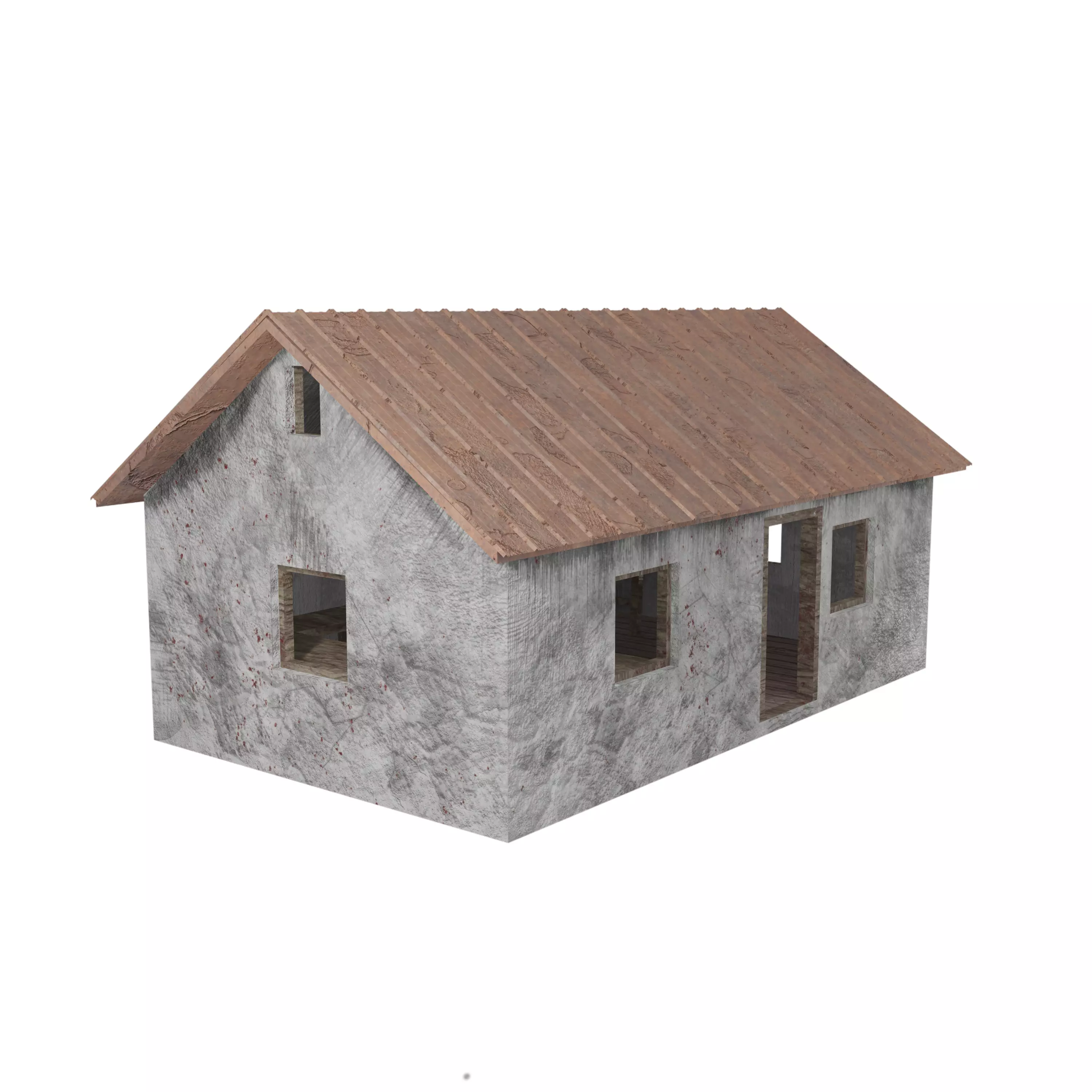 Abandoned workshop Game Raedy witch Interdoor Low-poly 3D model_0