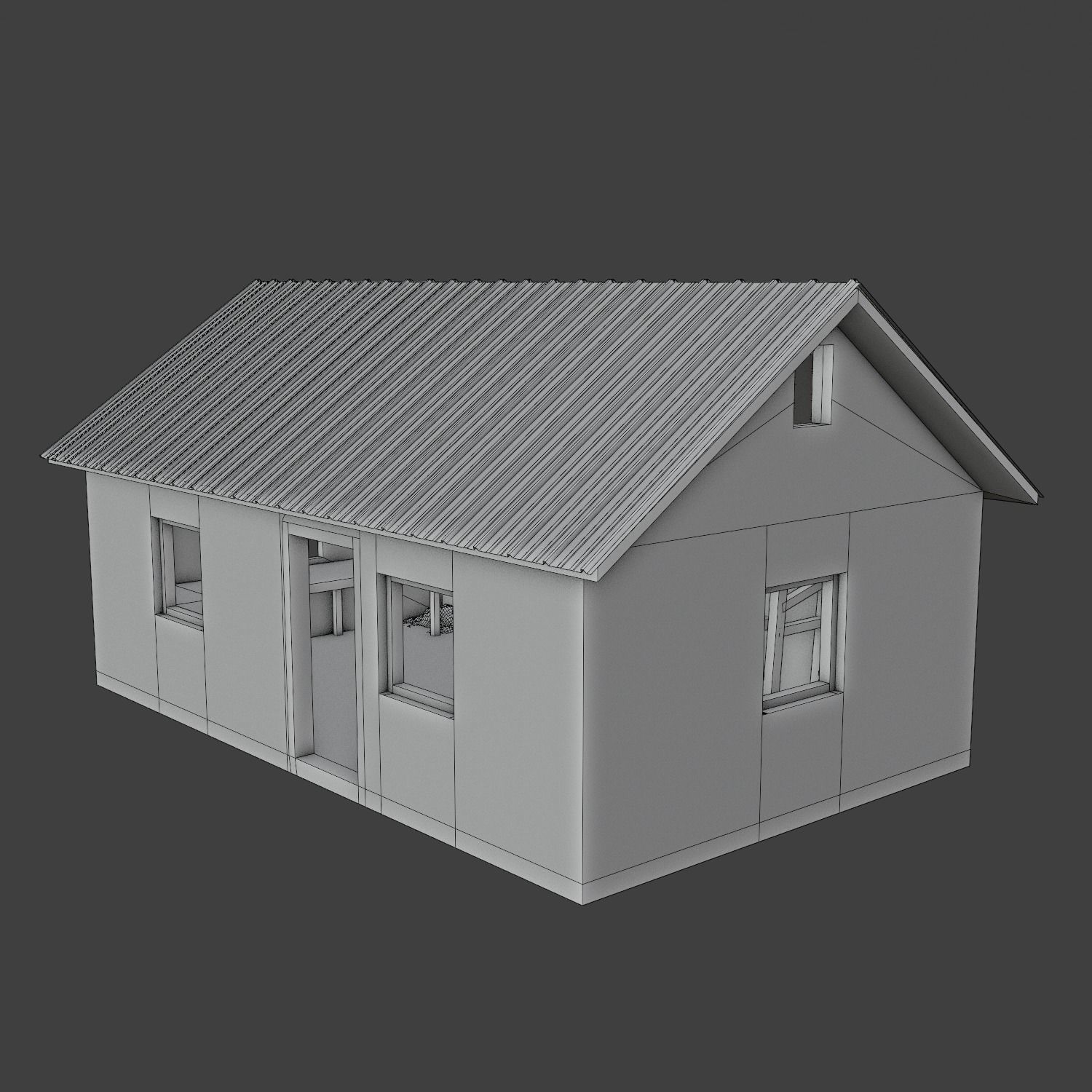 Abandoned workshop Game Raedy witch Interdoor Low-poly 3D model_4