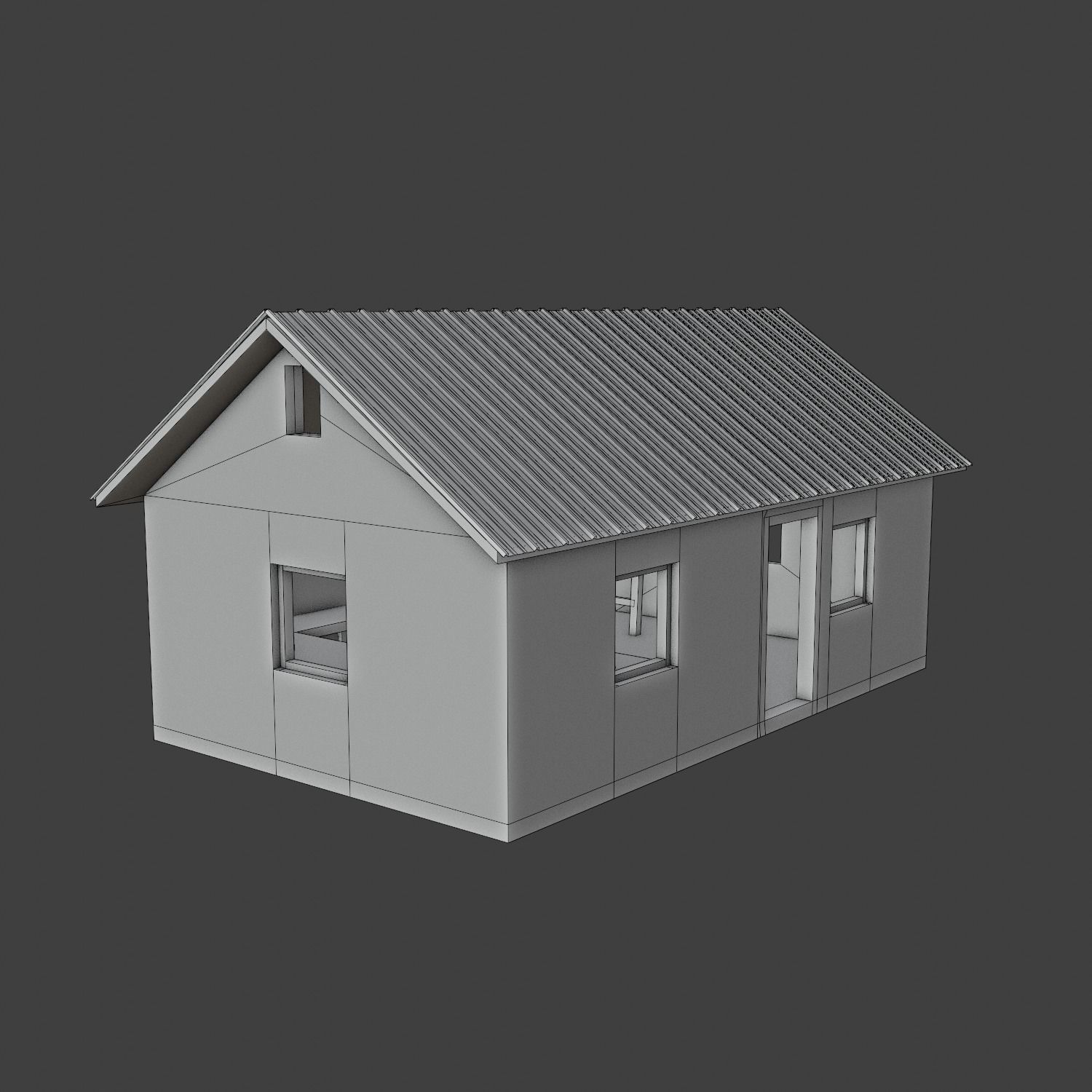Abandoned workshop Game Raedy witch Interdoor Low-poly 3D model_2