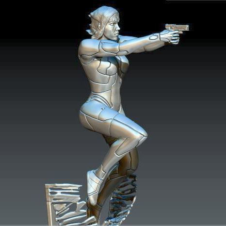 MOTOKO KUSANAGI GITS 2017 3D print model_30