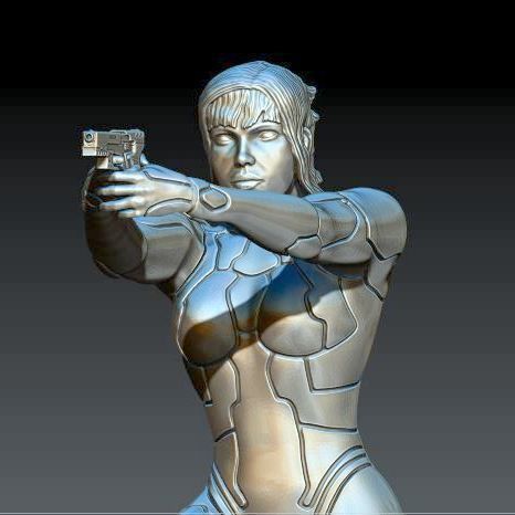 MOTOKO KUSANAGI GITS 2017 3D print model_26