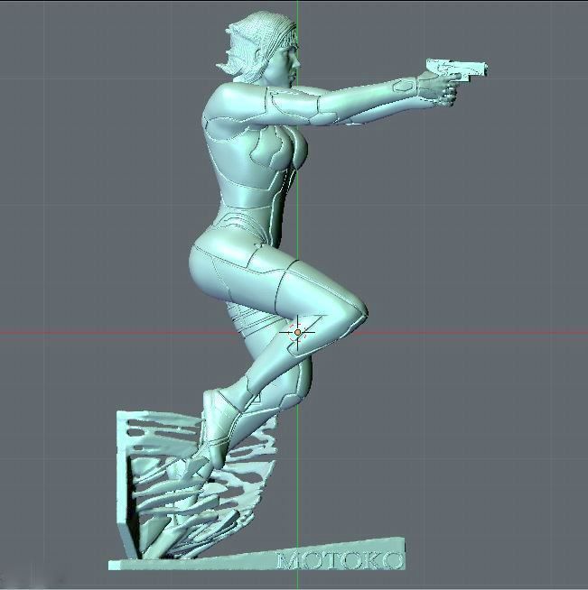 MOTOKO KUSANAGI GITS 2017 3D print model_18