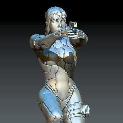 MOTOKO KUSANAGI GITS 2017 3D print model_28