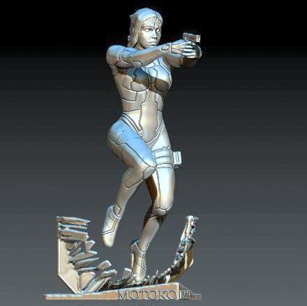 MOTOKO KUSANAGI GITS 2017 3D print model_2