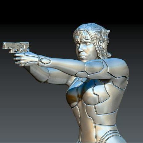 MOTOKO KUSANAGI GITS 2017 3D print model_25