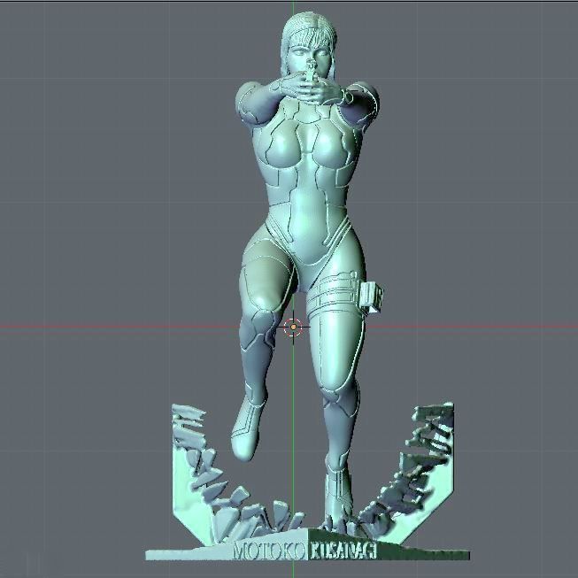 MOTOKO KUSANAGI GITS 2017 3D print model_13