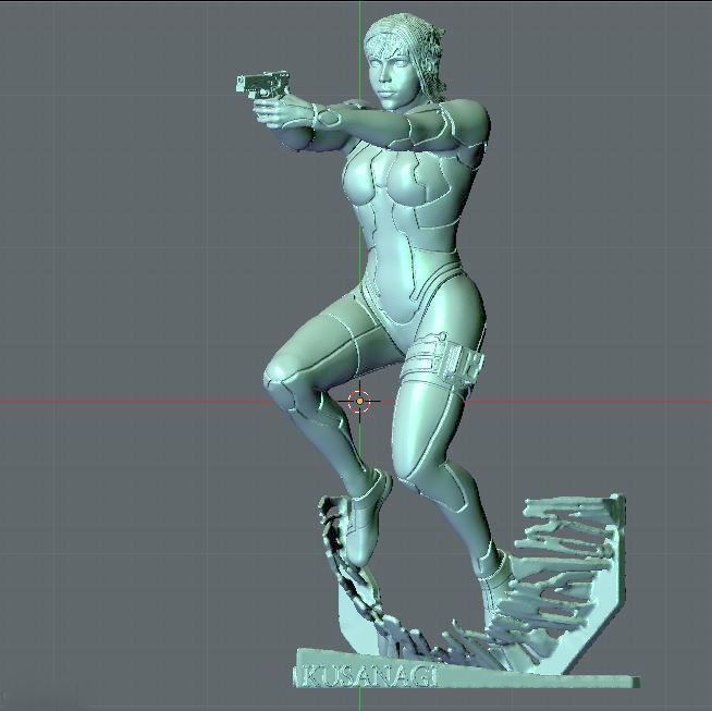 MOTOKO KUSANAGI GITS 2017 3D print model_12