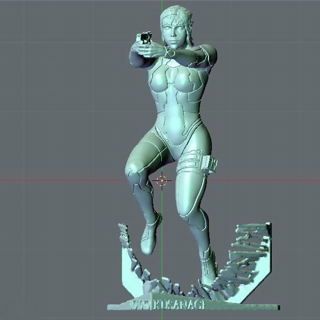 MOTOKO KUSANAGI GITS 2017 3D print model_14