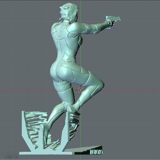 MOTOKO KUSANAGI GITS 2017 3D print model_21