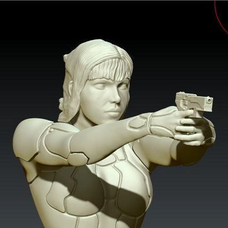 MOTOKO KUSANAGI GITS 2017 3D print model_1