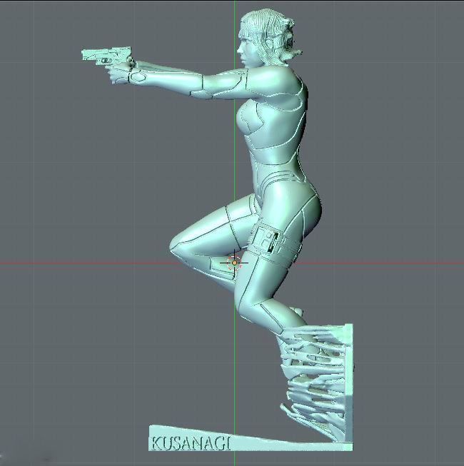 MOTOKO KUSANAGI GITS 2017 3D print model_9