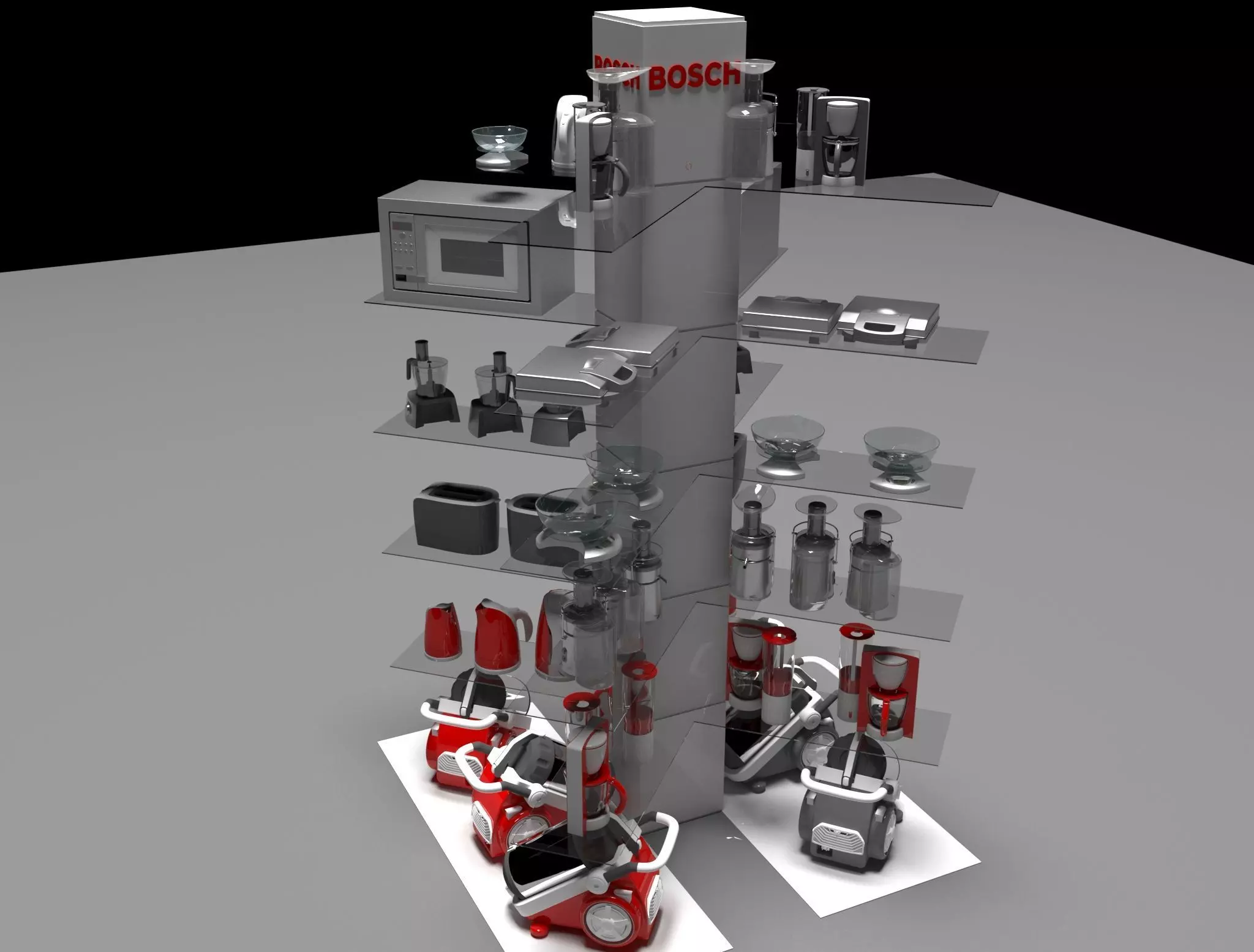 Bosch Product Stand 3D model_0