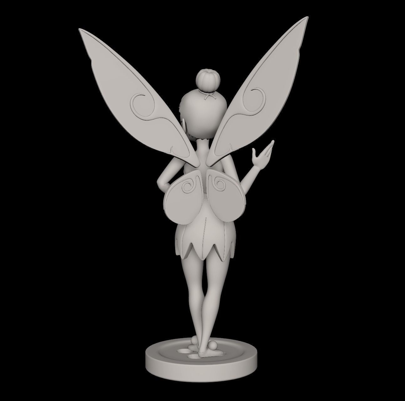 Tinkerbell Waving 3D print model_1