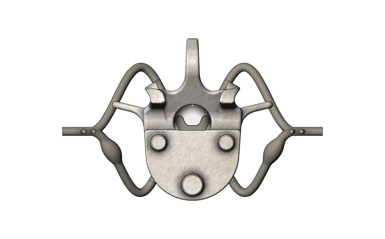 Simplified spinal cord cross section 3D print model_6