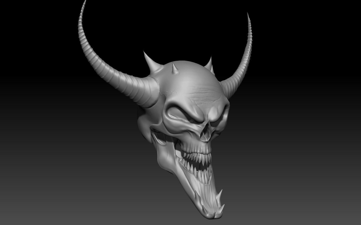 Skull design 3D model_5