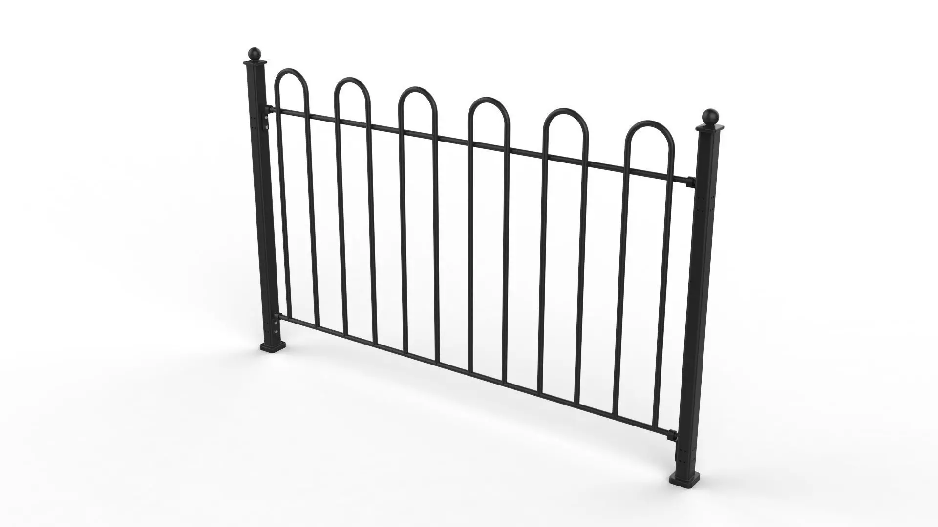 Fence Metal 01 3D model