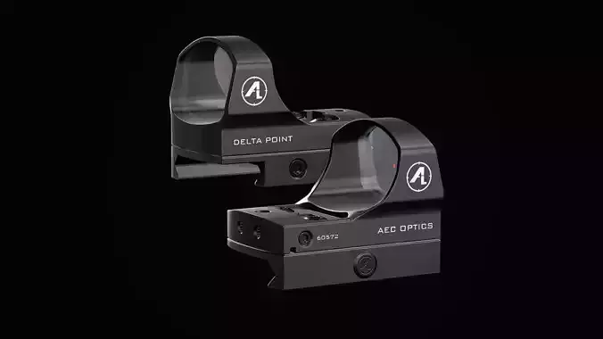 DeltaPoint - Reflex Sight  Low-poly 3D model