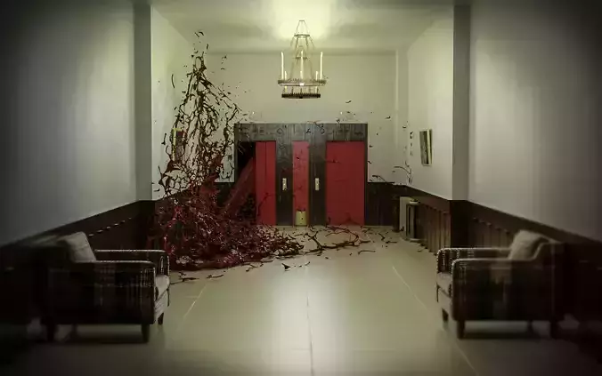 The shining blood scene 3D model