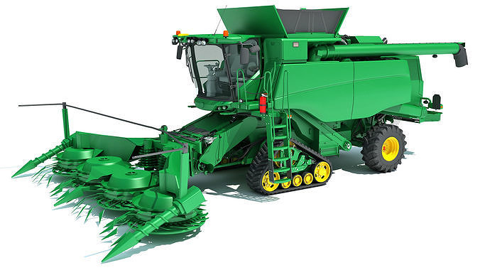 Tracked Combine Harvester 3D model