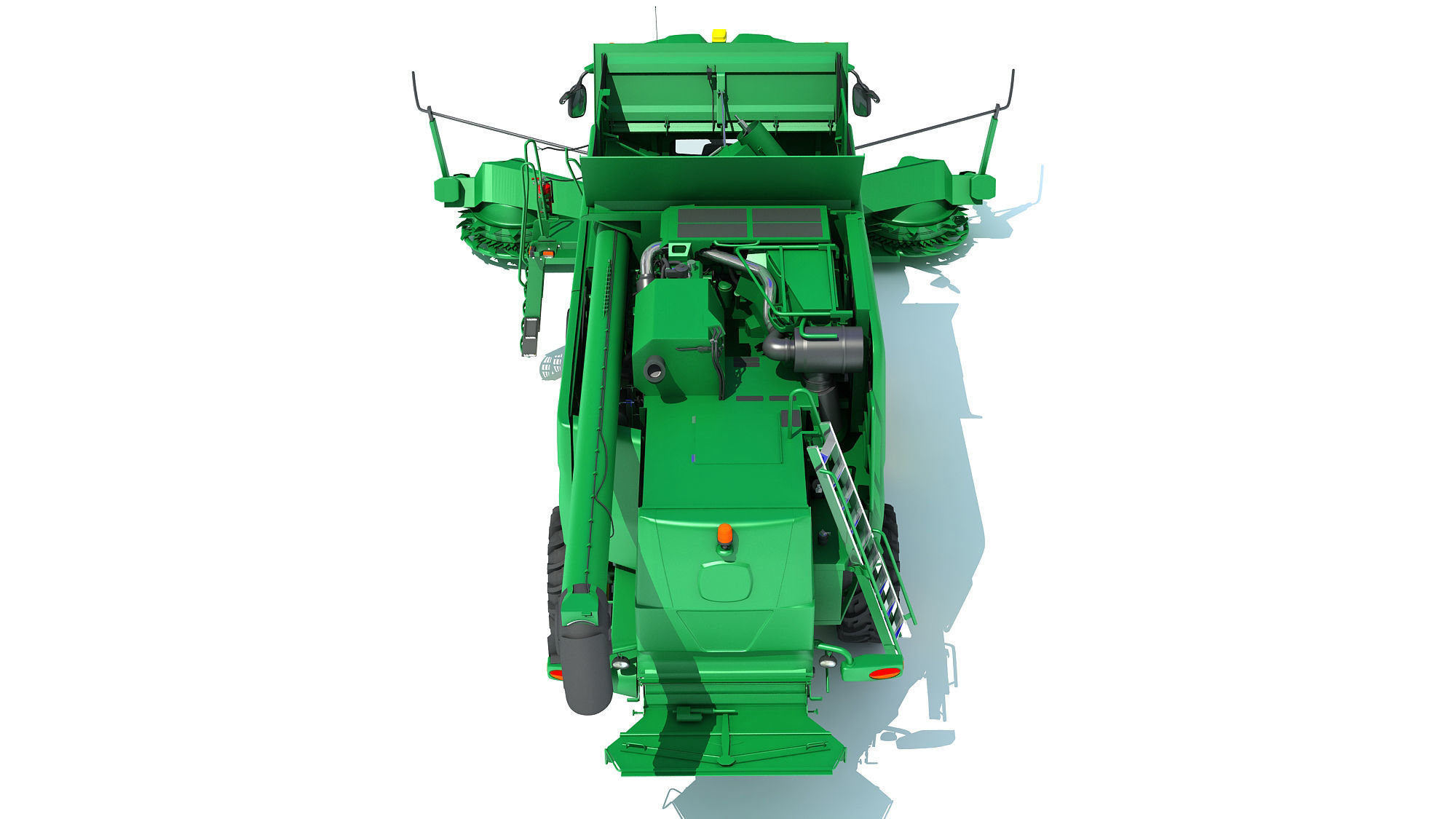 Tracked Combine Harvester 3D model_5