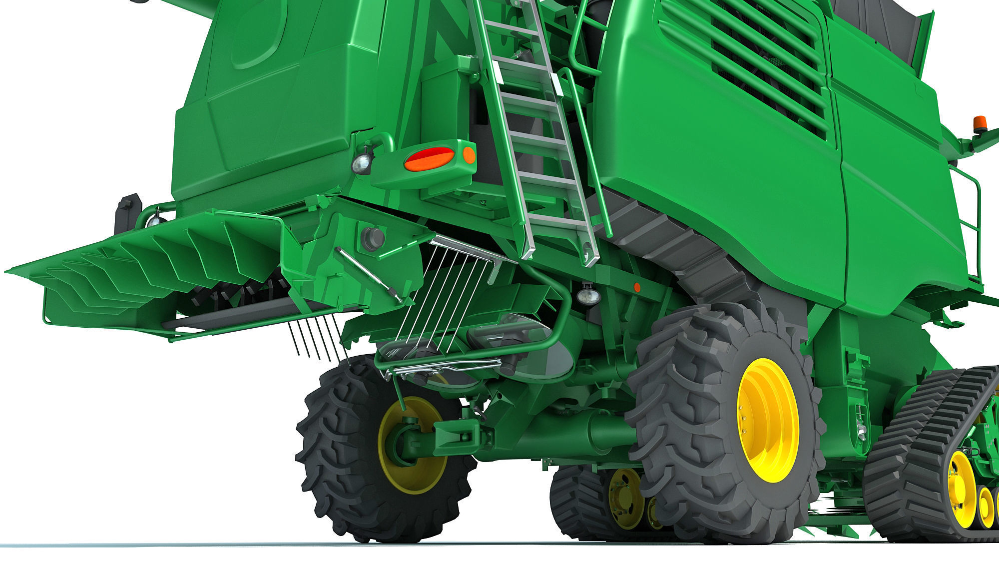 Tracked Combine Harvester 3D model_14