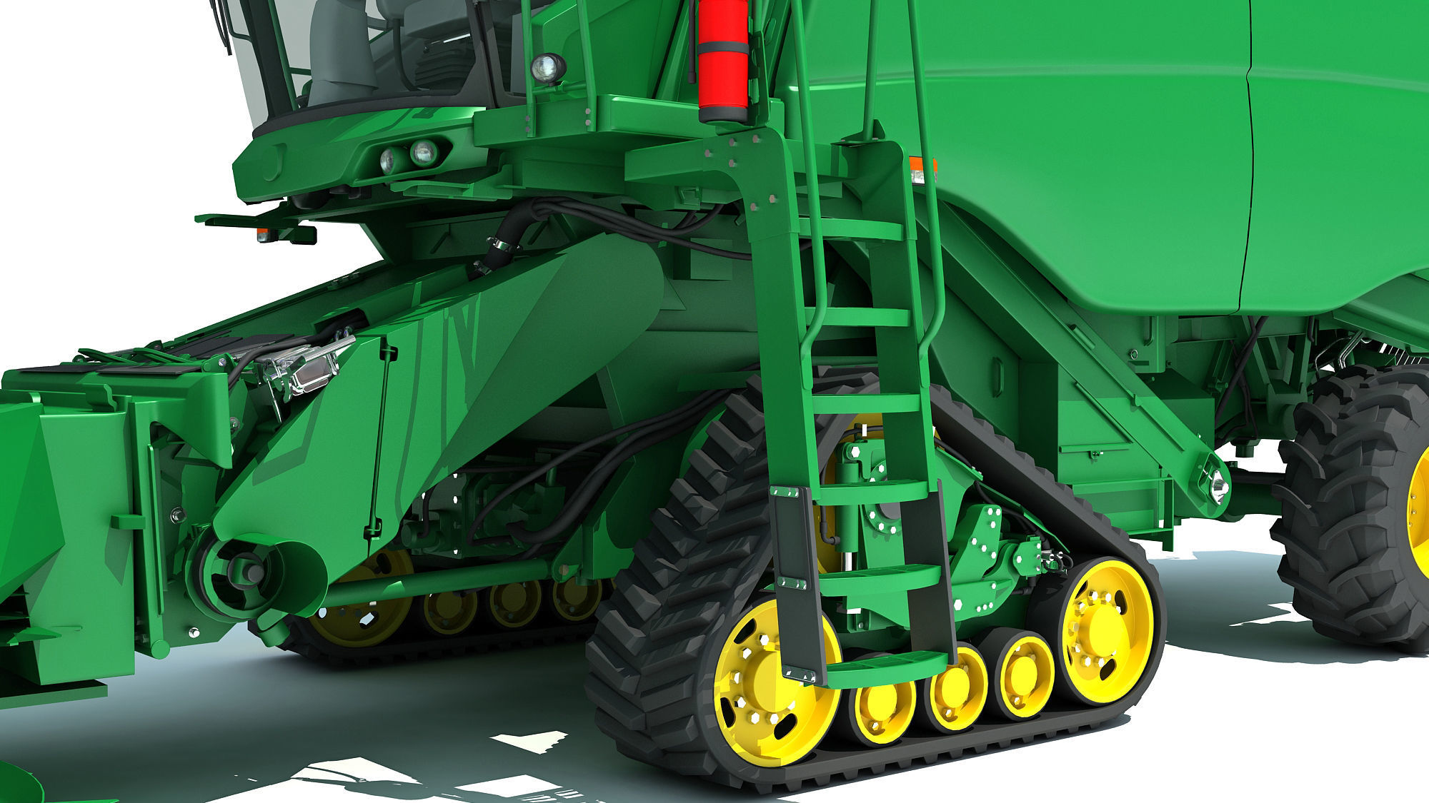Tracked Combine Harvester 3D model_12