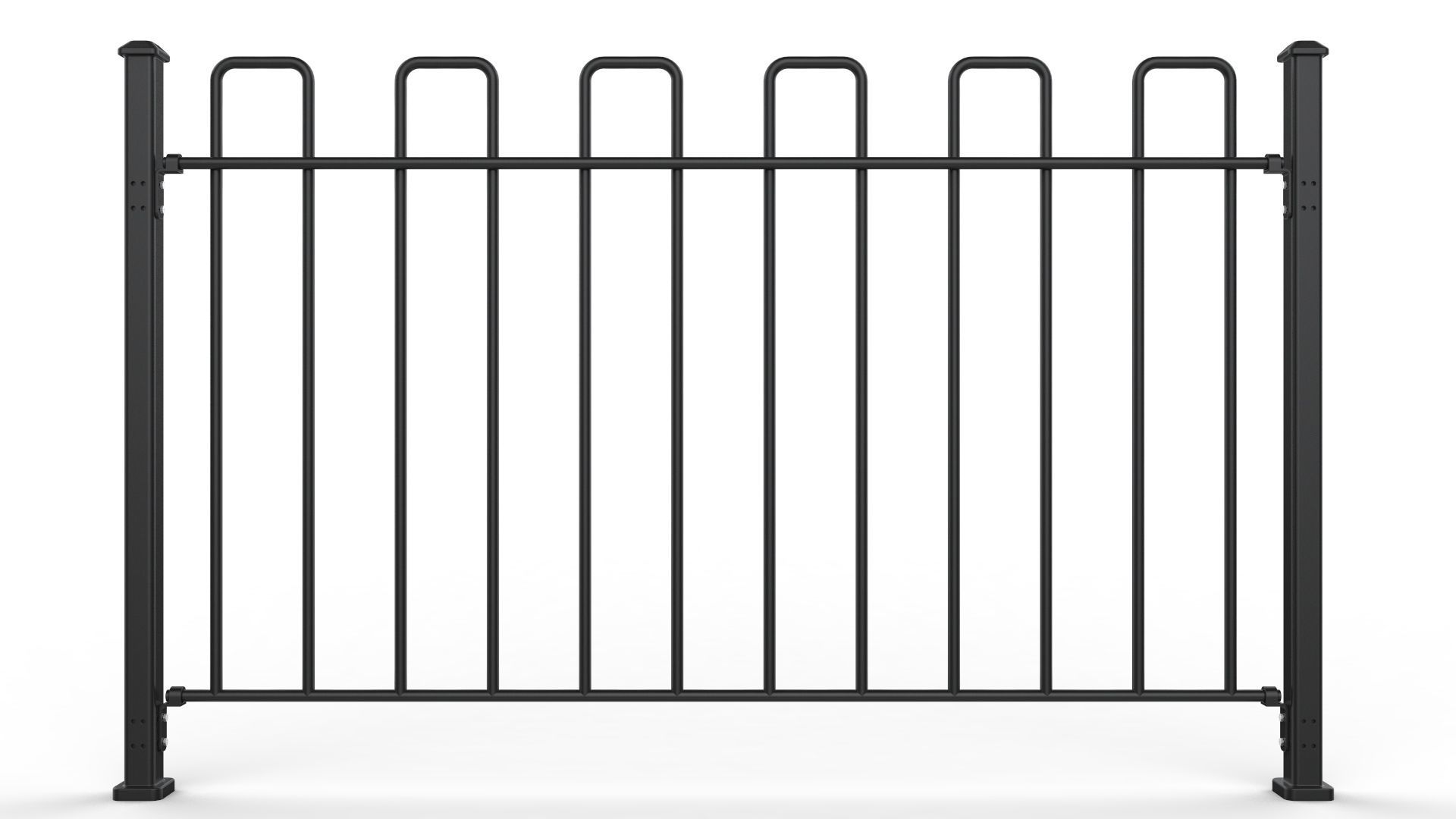 Fence Metal 02 3D model_9