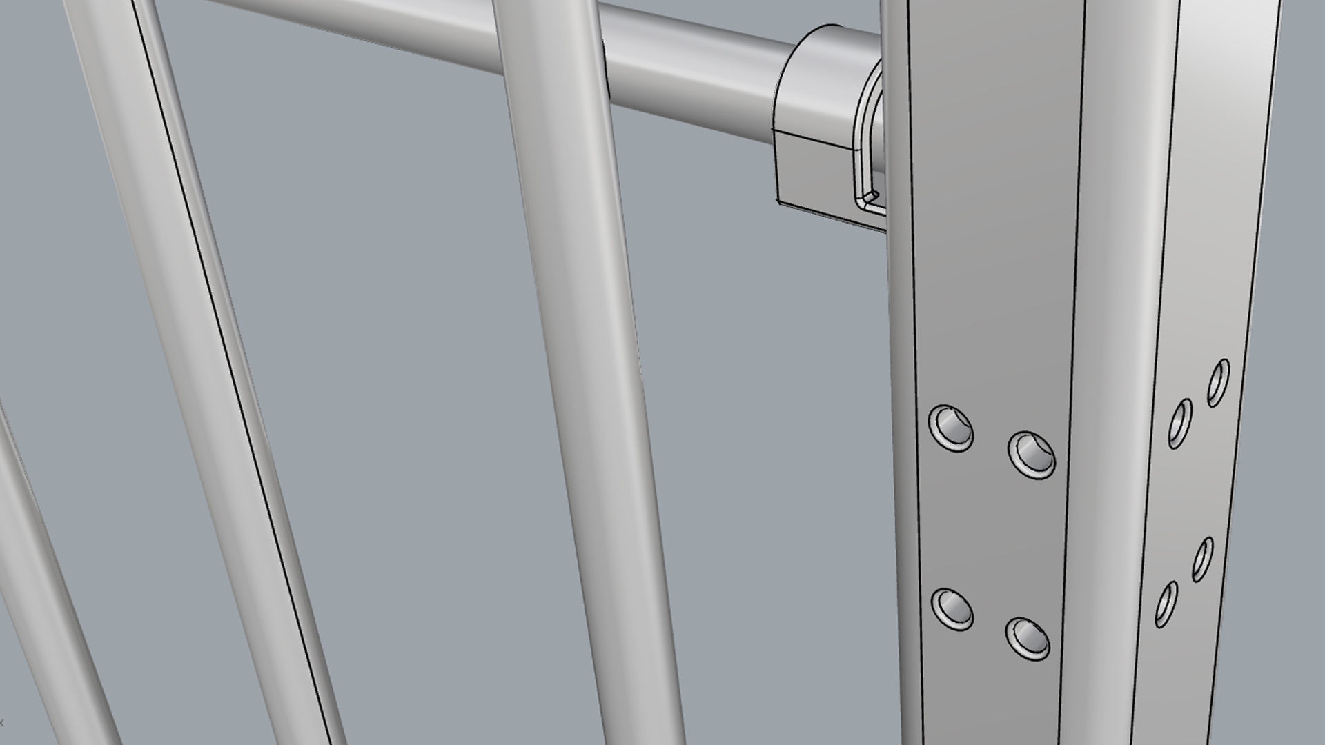 Fence Metal 02 3D model_24