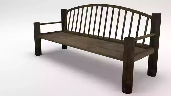Old wood bench