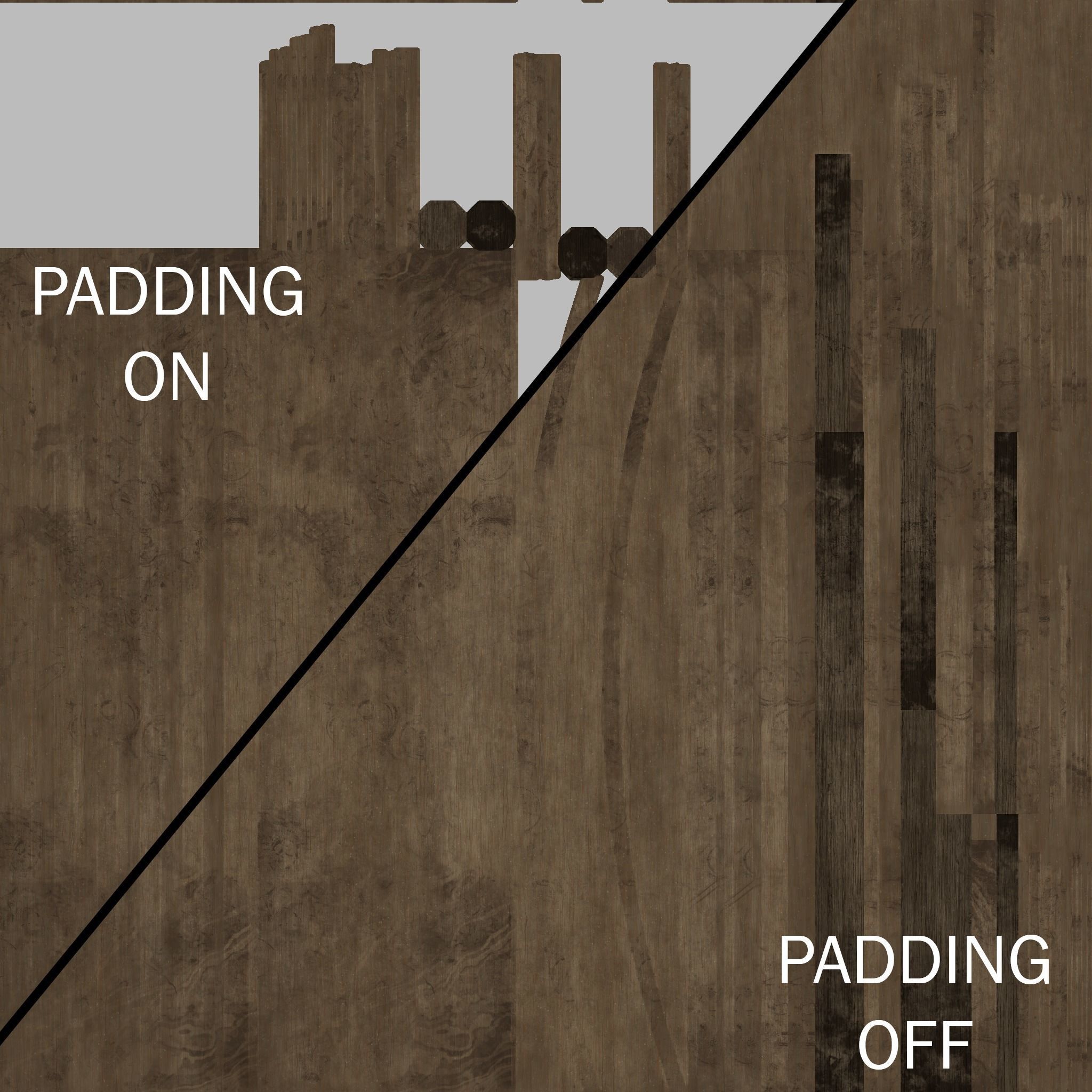 Old wood bench Low-poly 3D model_9