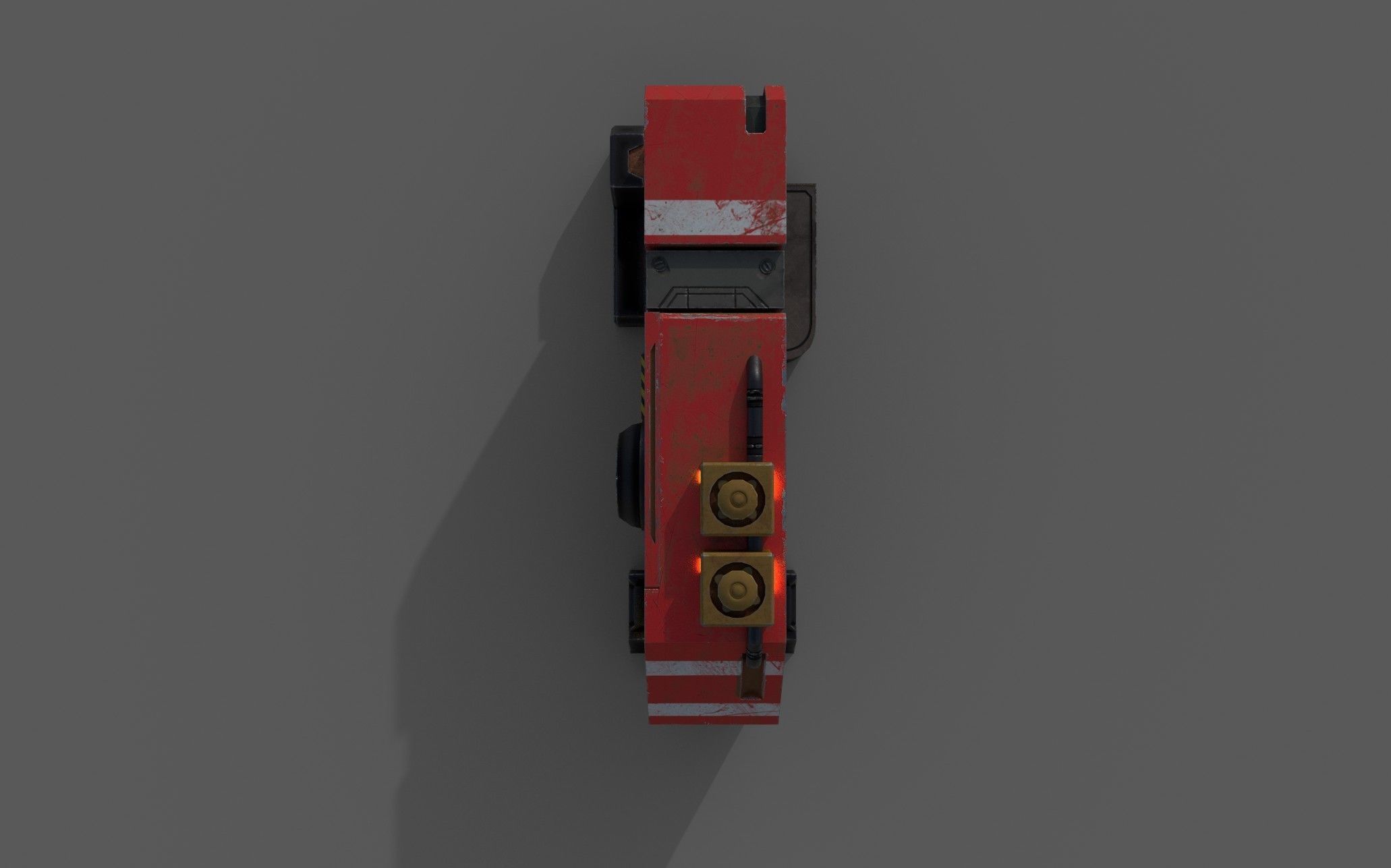 Futuristic container - openable Low-poly 3D model_11