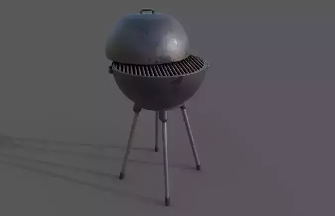 BBQ grill pbr ready 3D model